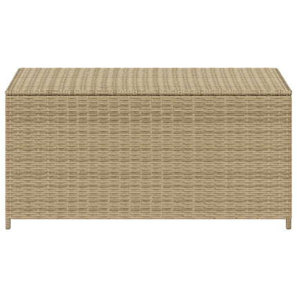 Garden Storage Box Mix Beige 50.2 Gal Poly Rattan