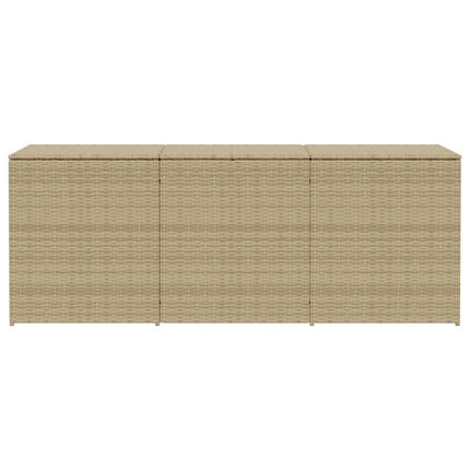 Garden Storage Box Mix Beige 259.9 Gal Poly Rattan