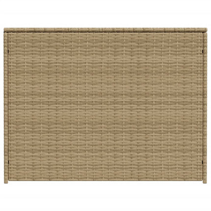 Garden Storage Box Mix Beige 259.9 Gal Poly Rattan