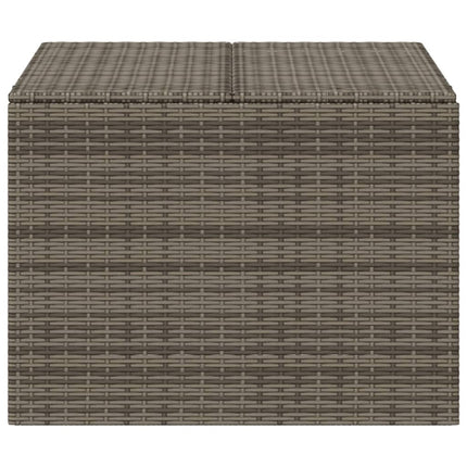 Garden Storage Box Gray 76.9 Gal Poly Rattan