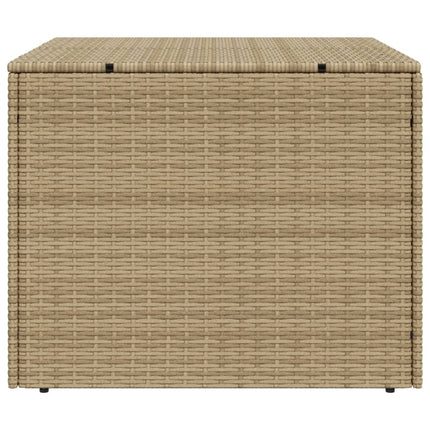 Garden Storage Box Mix Beige 76.9 Gal Poly Rattan