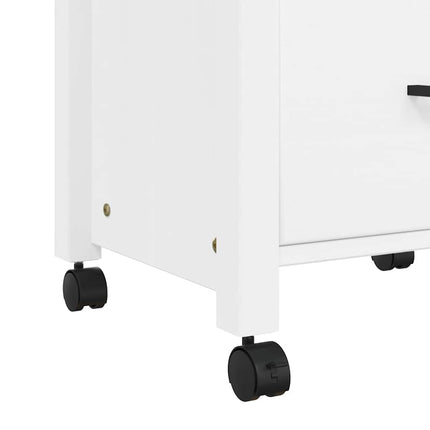Kitchen Trolley MONZA 18.9"x15.7"x34.8" Solid Wood Pine
