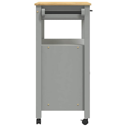 Kitchen Trolley MONZA 33.1"x15.7"x34.8" Solid Wood Pine