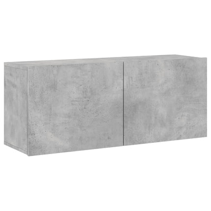 TV Cabinet Wall-mounted Concrete Grey 39.4x11.8x16.1