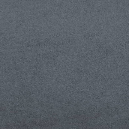 Bed Frame "Dover" Dark Gray 53.9"x74.8" Velvet