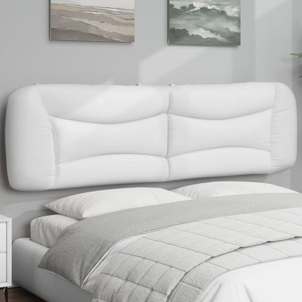Headboard Cushion "Hvar" White 76" Faux Leather