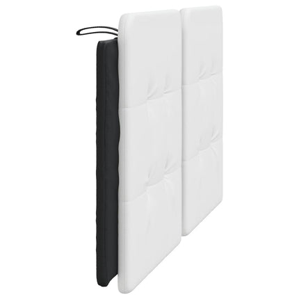 Headboard Cushion "Zadar" White and Black 59.8" Faux Leather