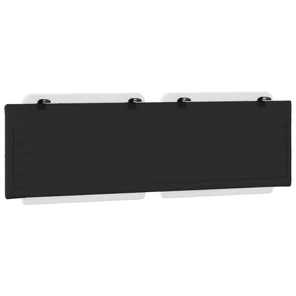 Headboard Cushion "Zadar" White and Black 59.8" Faux Leather