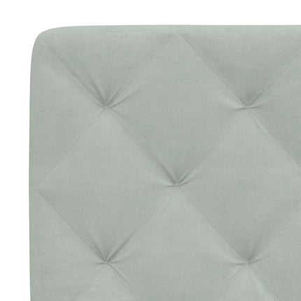 Headboard Cushion Light Gray 53.9" Velvet