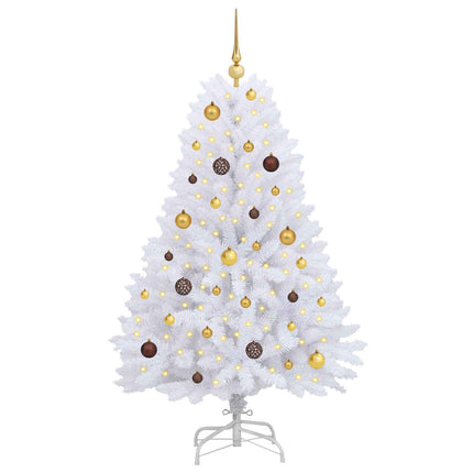 Artificial Christmas Tree White 31.50 x 31.50 x 59.06 in