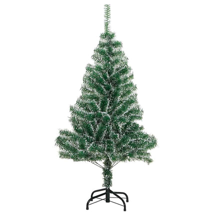 Artificial Christmas Tree 150 LEDs&Ball Set&Flocked Snow 59.1