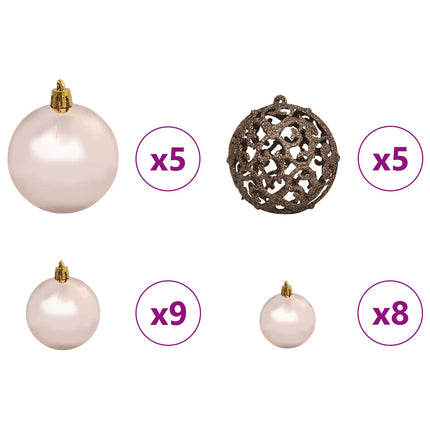 Artificial Christmas Tree White 31.50 x 31.50 x 59.06 in
