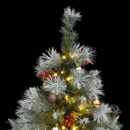 Artificial Hinged Christmas Tree 150 LEDs & Ball Set 47.2