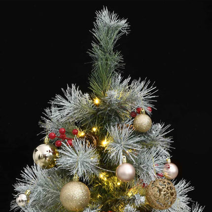 Artificial Hinged Christmas Tree 150 LEDs & Ball Set 47.2