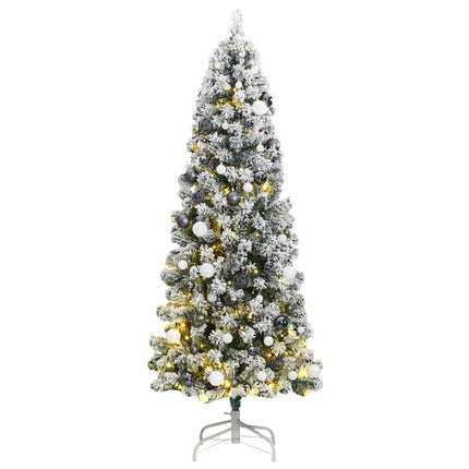 Artificial Hinged Christmas Tree 300 LEDs & Ball Set 70.9