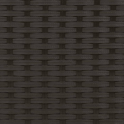 Patio Sofa 2-Seater with Stools Black Poly Rattan