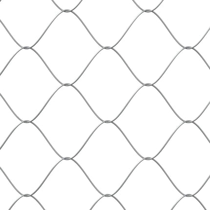 Dog Cage with Roof and Door Gray 6.6'x6.6'x6.6'Galvanized Steel