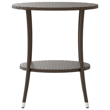 Reclining Garden Chair Set of 2 Brown