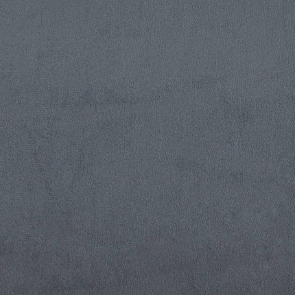 Bed Frame "Dover" Dark Gray 53.9"x74.8" Velvet