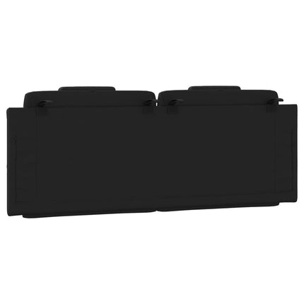 Headboard Cushion "Viana" Black 53.9" Faux Leather