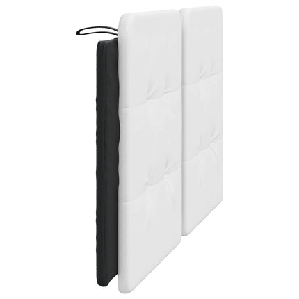 Headboard Cushion "Zadar" Black and White 60.2" Faux Leather