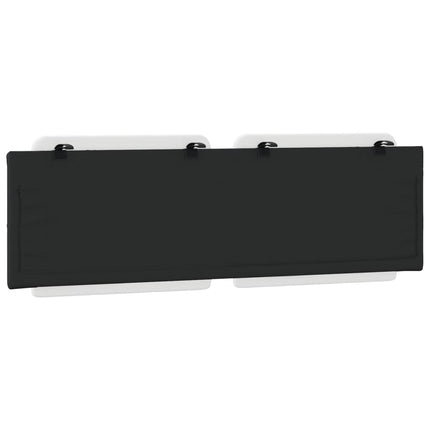 Headboard Cushion "Zadar" Black and White 60.2" Faux Leather