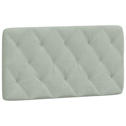 Headboard Cushion Light Gray 39.4" Velvet