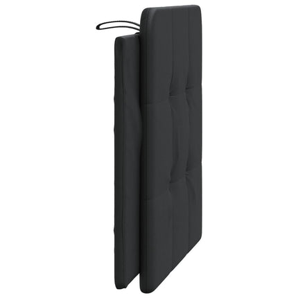 Headboard Cushion "Zadar" Black 39.4" Faux Leather