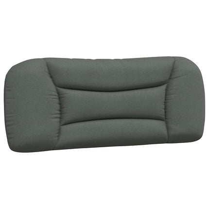 Bed Frame without Mattress "Hvar" Dark Gray 39.4"x79.9" Fabric