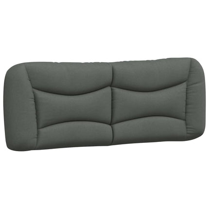 Bed Frame without Mattress "Hvar" Dark Gray 53.9"x74.8" Fabric