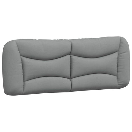 Bed Frame without Mattress "Hvar" Light Gray 76"x79.9" Fabric