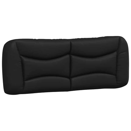 Bed Frame without Mattress "Hvar" Black 53.9"x74.8" Faux Leather