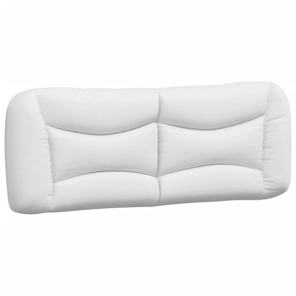 Bed Frame without Mattress "Hvar" White 53.9"x74.8" Faux Leather