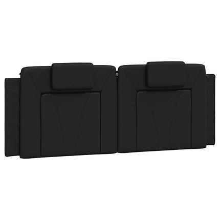 Bed Frame "Viana" without Mattress Black 53.9"x74.8" Faux Leather