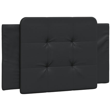 Bed Frame without Mattress "Zadar" Black 39.4"x74.8" Faux Leather