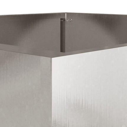 Planters 2 pcs Silver 12.6"x11.8"x11.4" Stainless Steel