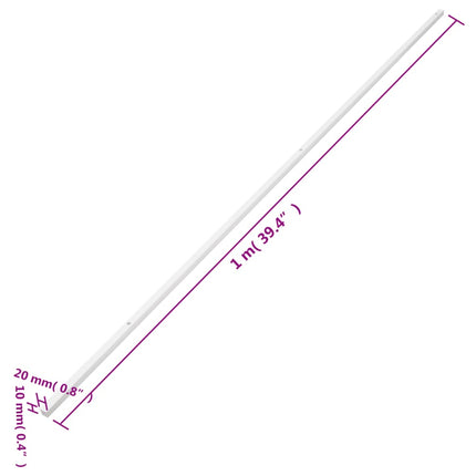 Cable Trunking 0.8"x0.4" 98.4'PVC