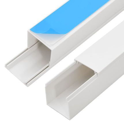 Cable Trunking Self-Adhesive 0.8"x0.4" 32.8'PVC