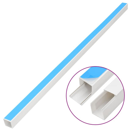 Cable Trunking Self-Adhesive 1.6"x1" 32.8'PVC