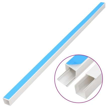 Cable Trunking Self-Adhesive 1"x0.6" 98.4'PVC