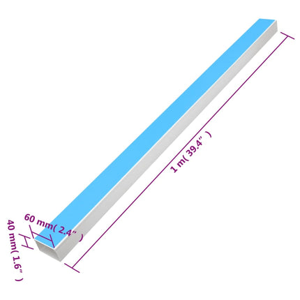 Cable Trunking Self-Adhesive 2.4"x1.6" 98.4'PVC
