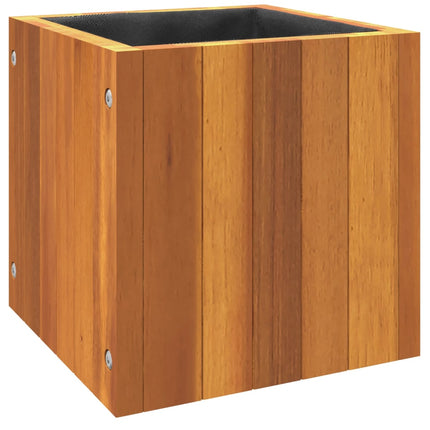 Garden Planter 9.8"x9.8"x9.8" Solid Wood Acacia