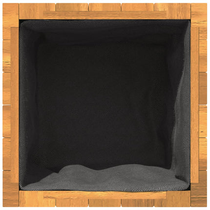 Garden Planter 13.8"x13.8"x13.8" Solid Wood Acacia