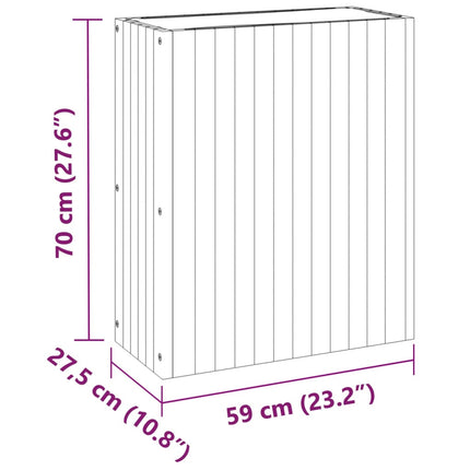 Garden Planter 23.2"x10.8"x27.6" Solid Wood Acacia