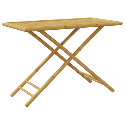 Folding Patio Table 43.3"x21.7"x29.5" Bamboo