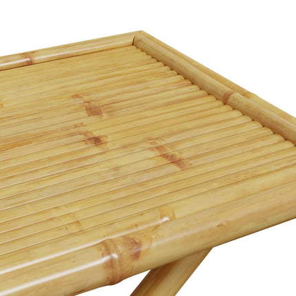 Folding Patio Table 43.3"x21.7"x29.5" Bamboo