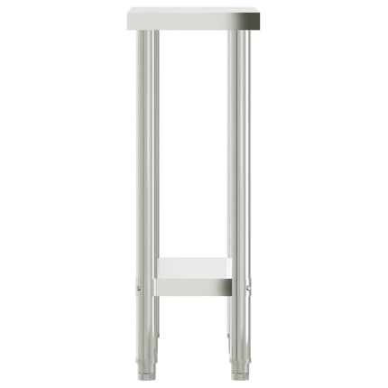 Kitchen Work Table 21.7"x11.8"x33.5" Stainless Steel