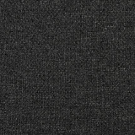 2-Seater Sofa Bed Black Fabric