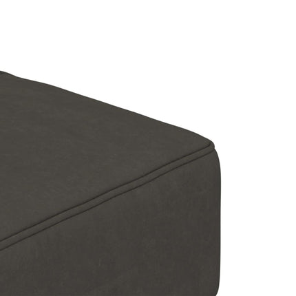 2-Seater Sofa Bed with Two Pillows Dark Gray Velvet