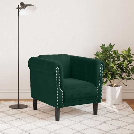 Sofa Chair Dark Green Velvet